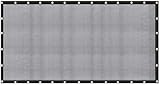 [Windscreensupplyco] 60-70% 10 FT X 20 FT Mesh Tarp/Shade Cloth 9-Needle Knitted Heavy Duty Black with Grommets for Green House, Garden, pergola, Pools, Dump Truck