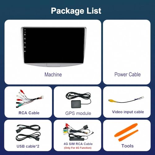 Radio coche Bluetooth Carplay para VW Passat CC B6 B7 2010-2015 con cámara trasera y 32G 7