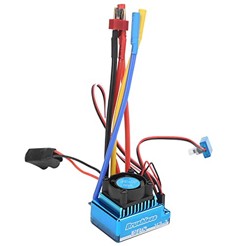 HIGH PERFORMANCE: The 80A Brushless ESC delivers powerful and smooth speed control for your 1/10 or 1/12 scale remote control car or boat. With a continuous current of 80A and burst current of 480A, it ensures optimal performance in various racing conditions.