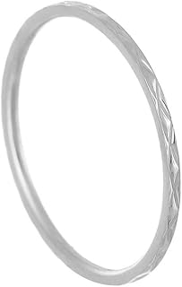Stainless Steel 1MM Thin Midi Stacking Rings Shiny Silver Rose Gold Engagement Wedding Band for Women