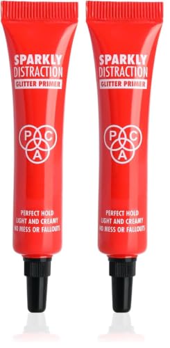 Image of PAC Sparkly Distraction Glitter Primer | Eye Base for Loose Glitter & Shimmer Eyeshadows | Lightweight Creamy Formula | 20G (Pack of 2)