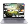 Lenovo ThinkBook 16 G7 – Laptop empresarial de 16 pulgadas, FHD+, AMD Ryzen 5 7533HS, 16 GB DDR5, 512 GB NVMe, WiFi 6 + BT, RJ-45, HDMI, lector de huellas dactilares, cámara web HD, Win 11 Pro