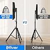Rfiver Tripod TV Stand, Portable TV Stand Mount for 37-80 Inch LED LCD OLED Flat/Curved Screen TVs, Height Adjustable Display Floor TV Stand, Foldable MonitorTV Stand, Holds Up to 110lbs #1