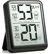 Antonki Digital Hygrometer Indoor Thermometer, Humidity Meter with Max/Min Records, Room Temperat...
