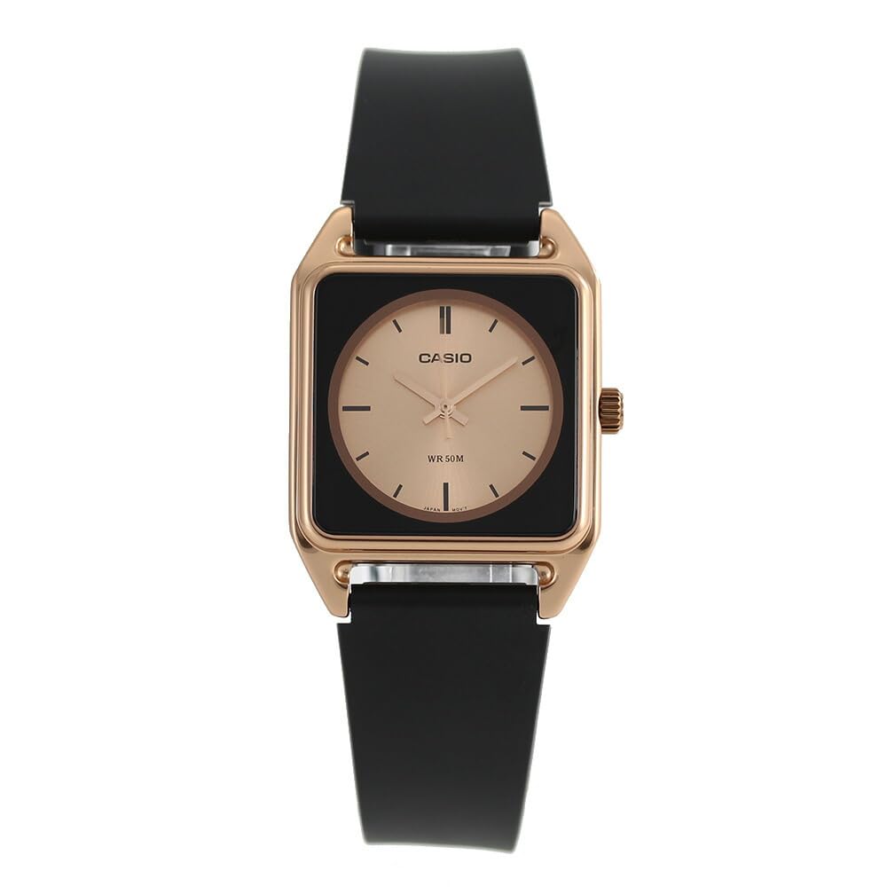 Amazon | CASIO STANDARD MTP-B170-5E スクエア ピンク ブラック 
