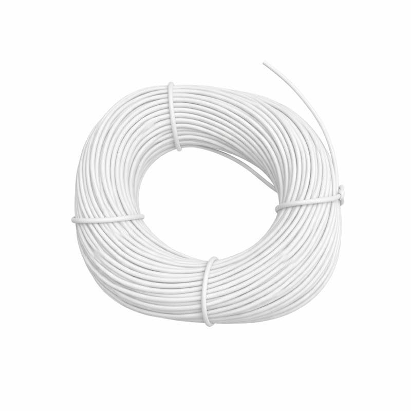 KRIONKART PVC Marking Sleeve, Ferrule Printing Wire Tube Label with 3.5 mm Inner Diameter for Printing Machine White 100Mtr Ferrrule Tube Roll