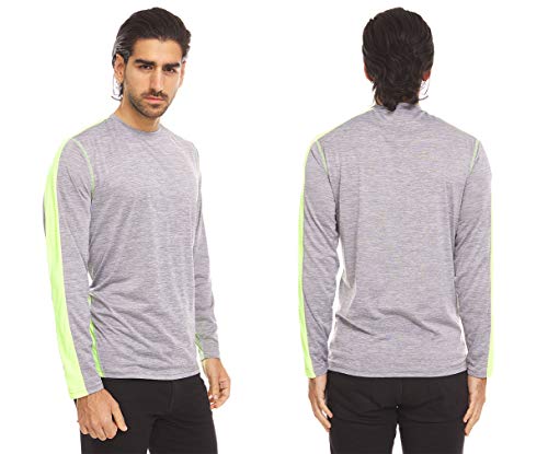 Image of Dri-Fit Long Sleeve T Shirts for Men-4 Pack- Moisture Wicking, Quick Dry Tees