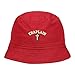 Mens Bucket Hat Christain Chaplain Cross Embroidered Washed Cotton Classic Bucket Hat (Red,7 1/2)