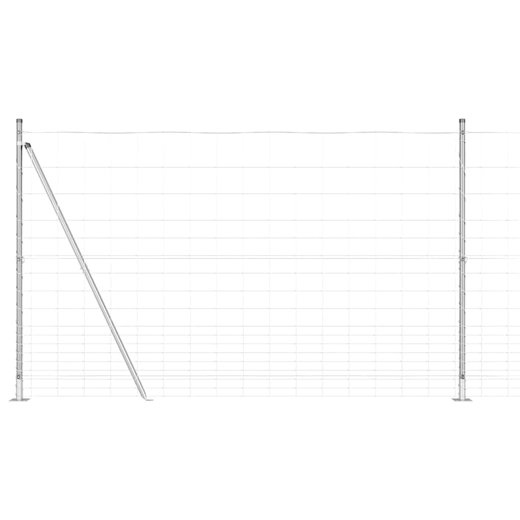 Galvanised Fence Post 25 x 1.5 m Steel for Garden Boundary Heavy Duty Corrosion Resistant Outdoor Fencing Secure Border Long Lasting