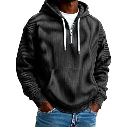 Deportiva hombre borrego en color negro XXXL para abrigarse en exteriores