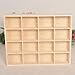 LONG TAO 1 Pcs 13.4''x10.6''x2'' Wooden Storage Divider Box Showcase Display Organization Tray Display Holder Tabletop Box with 16 Compartments for Home Craft Office Kitchen Storage