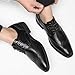 Ahico Men's Dress Shoes Formal Business Lace Up Oxford Wingtip Derby Shoes Black