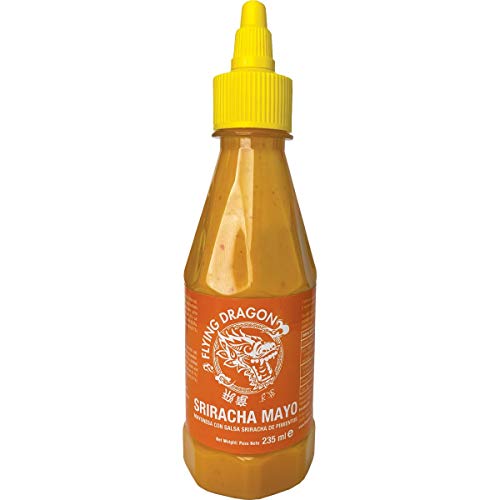 Flying Dragon- Mayonesa con Salsa Sriracha de Pimientos - Ideal para Mejorar Tus Comidas - 235 Ml