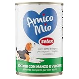 Selex amico mio bocconi per cane con manzo e verdure 405 g