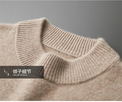 Men's Slim Winter Cashmere Pullover O-Neck Loose Warm Sweater2