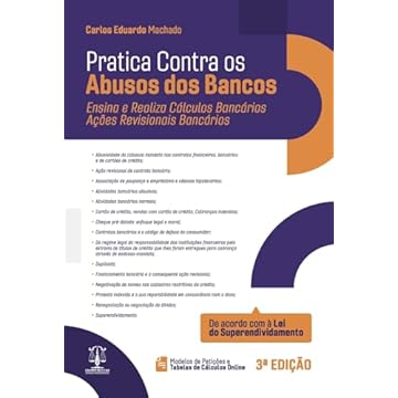 Capa do livro Prática Contra o Abuso dos Bancos 3Ed.2024
