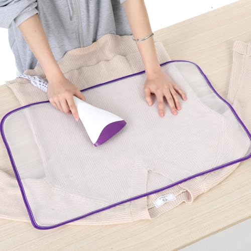 60×40cm Bügeltuch für Tisch Dampfbügeleisen, 5 Stück Bügelmatte Bügelunterlage Bügeldecke Schutznetz Schutzbügel Tuch Gitternetz Bügelschutznetz Mesh Stoff Pad Bügelschutztuch für Empfindliche Stoffe