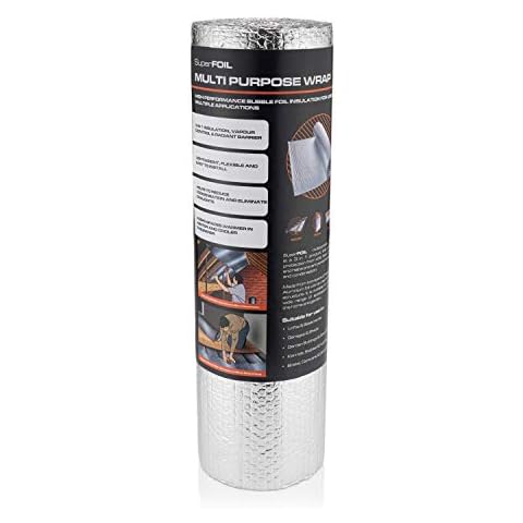 SuperFOIL SFBA Multi Purpose Wrap - Bubble Foil Insulation (0.6m x 7.5m Roll) Cover