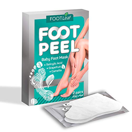 Foot Peeling Mask - Soft Baby Feet - Exfoliating Socks - Removes and Repairs Rough Heels - Foot Mask for Peeling Dead Skin Cells and Calluses - Smooth Touch Feet - Heel Treatment - 2 Pack
