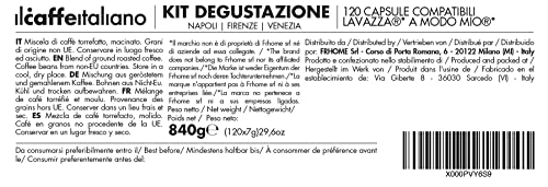 Il Caffè Italiano Lavazza A Modo Mio Compatible Capsules Tasting Kit 120Pcs | A Modo Mio Compatible Capsules | Made In Italy | Frhome - 3