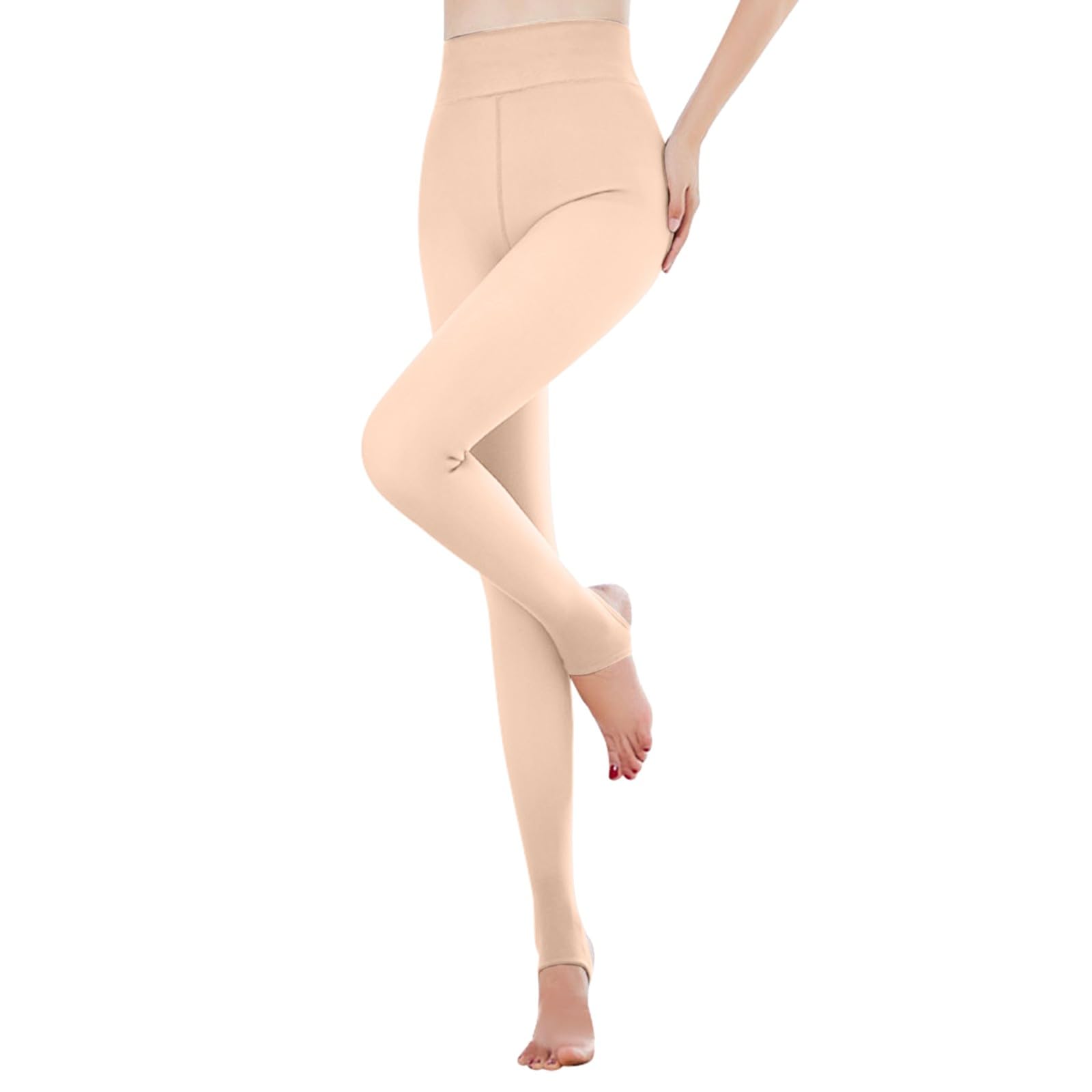 Gelb&Schwarz Pantaloni da jogging foderati in pile da donna Collant invernali da donna Collant termici foderati leggings da donna in caldo pile trasparente collant termici per donna collant termici
