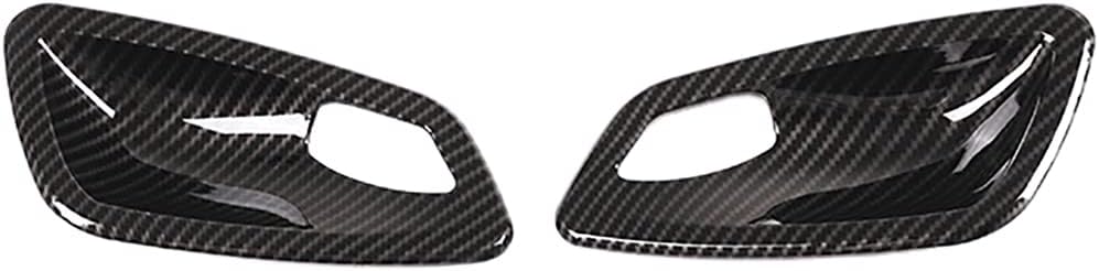 Carbon Fiber Car Door Handle Bowl Cover Trim, Compatible with BMW 3 Series E90 2005-2012, E92/E93 Coupe and Convertible 2007-2013, M3 Coupe and Convertible 2008-2013