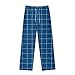 Mens Pajamas Pants, Cotton Lightweight Plaid Sleep & Lounge Pj Bottoms With Pockets Fashion Pijamas De Hombre Flannel Pajama Pants (XXL, Blue)