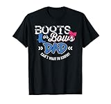 Boots or Bows Shirt for Daddy Gender Reveal Gift