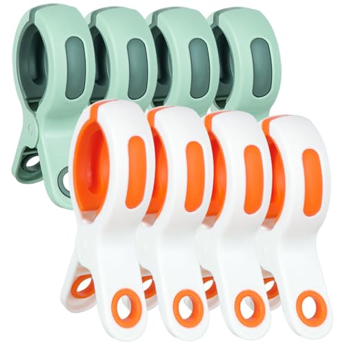 8 Stück Große Handtuchklammern für Strandliegen, Winddicht...