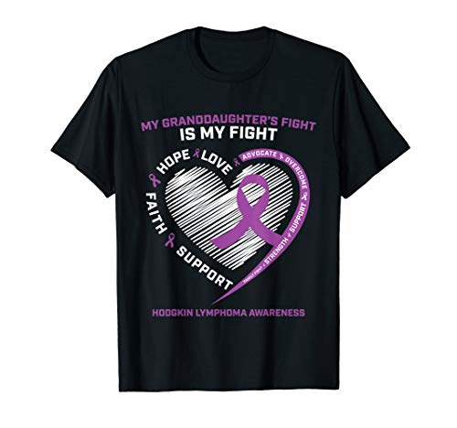 Cancer Gifts Women Granddaughter Hodgkins Lymphoma Awareness T-Shirt