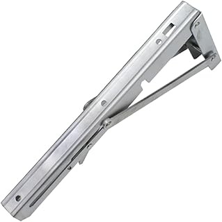 DOITOOL 2pcs Stainless Steel Shelves Wall Mounted Bracket Spring Loaded Bracket Shelf fold Jiubijia