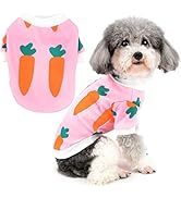 Ranphy Dog T-Shirt for Small Dog Girls Pet Carrot Print Vest Puppy Cute Apparel Spring Summer Bre...