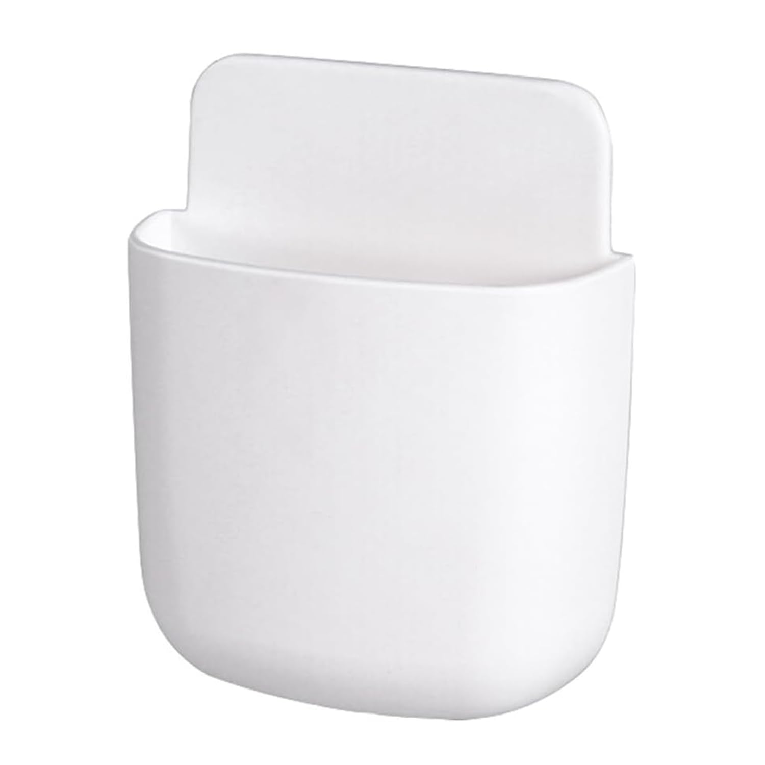 LIRAMARK Wall Mounted Storage Case with Mobile Phone Charging Port Plug Holder | Plastic Tv Ac Remote Holder (Multicolor)