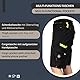 Stenso Prisma Kurze Hosen Herren - Multifunktionstaschen, Kurze Arbeitshose Herren mit Zwei Seitlichen Cargotaschen & Gesäßtaschen, Verstärkter Sitzbereich, Arbeitshosen Männer Kurz Schwarz EU54