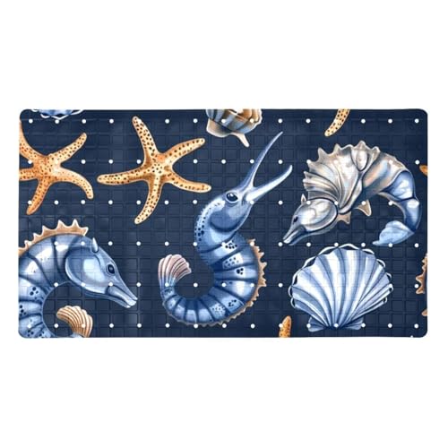 Tapis de bain antidérapant à séchage rapide absorbant l'eau avec ventouses