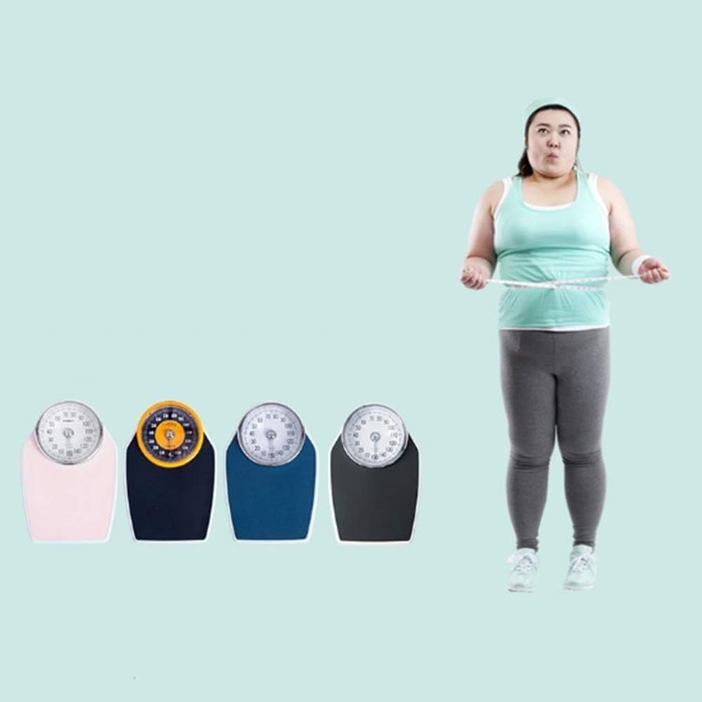 Báscula para médicos con tallímetro, báscula mecánica, con tallímetro, báscula Digital de Columna, Esfera analógica Grande, Error Ajustable, 150 kg/190 cm (Negra)