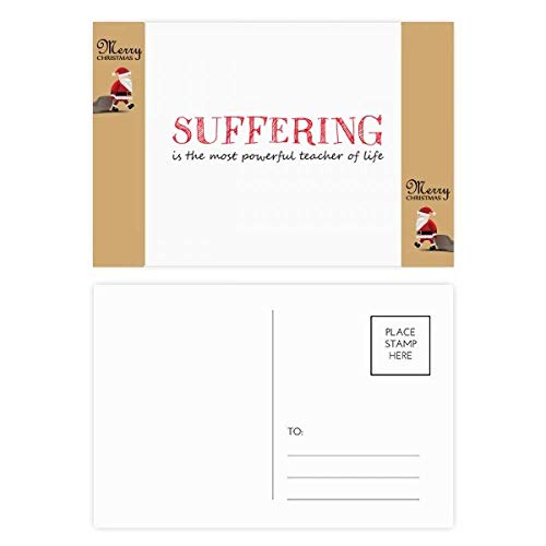 Cartes postales Suffering is The Most Powerful Teacher en lot de 20 pour inspiration quotidienne