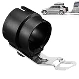 Simsky Drehbarer Anhänger Stecker Halter für 7 und 13 polige Stecker, Universelle und Wetterfeste Anhängerdeichsel Halterung, Kompatibel mit PKW, Wohnwagen und Landmaschinen, Schwarz