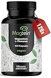 Magtein® Magnesium L-Threonate - 120 Kapseln mit 2000 mg täglich - L-Threonat - Magnesium Threonate - Laborgeprüft, vegan & produziert in Deutschland - Verpackung kann variieren