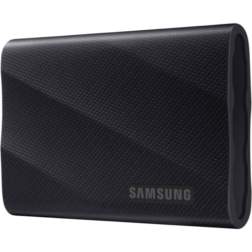 Image of Samsung T9 Portable External SSD 2TB, USB 3.2 Gen 2x2, up to 2,000 MB /s Read Speed, Reliable Storage for Professional Creators - videographers, Graphic Designers, Artists, MU-PG2T0B /WW, Black & Cover