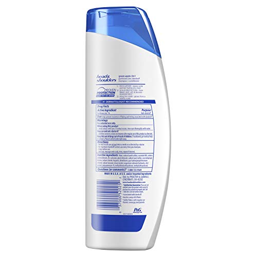 Head & Shoulders Green Apple 2-in-1 Dandruff Shampoo + Conditioner 13.5 Fl Oz (Pack of 2) by Head & Shoulders - Image 2