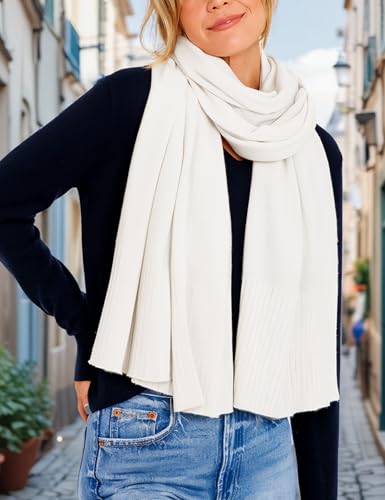 EsheSy Women's Shawl Wrap Open Front Poncho Sweater Ribbed Hem Loose Shrug Cardigan Knit Scarf Travel Cover ups2