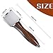 DIUDUS Leather Nylon Hammer, Straight Head Carving Hammer for Handmade Leather Crafts (Brown/Water-Rippled)