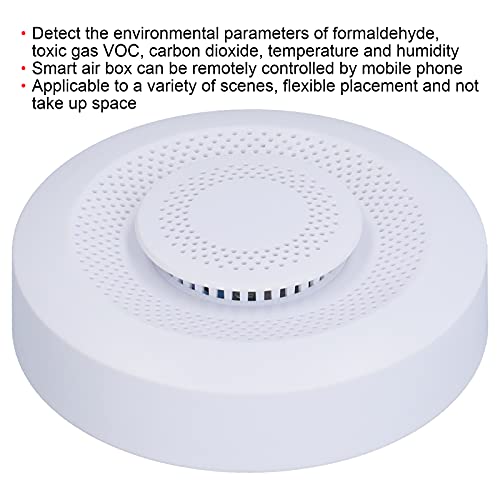 BORDSTRACT Monitor WiFi Intelligente della Qualità Dell'Aria con Sensori di Formaldeide, COV, CO2, Temperatura E Umidità Per La Casa