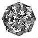 Art Camouflage Gris Blanc Noir Parapluie Pliant Automatique Coupe-Vent Ultra-léger Voyage Incassable Parapluies pour Homme Femme