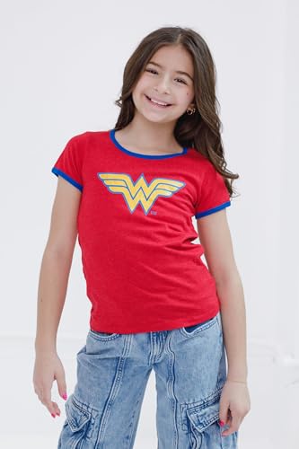 Image of DC Comics Justice League Girls' Glitter Graphic T-Shirt Toddler to Big Kid