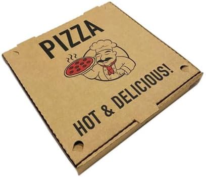 Pizza Boxes, 10 X 10 X 1.75, Kraft, Paper, 50/Pack
