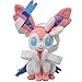 Peluche Nymphali Jolie di peluche, morbido, Sylveon seduta, per bambini, 30 cm
