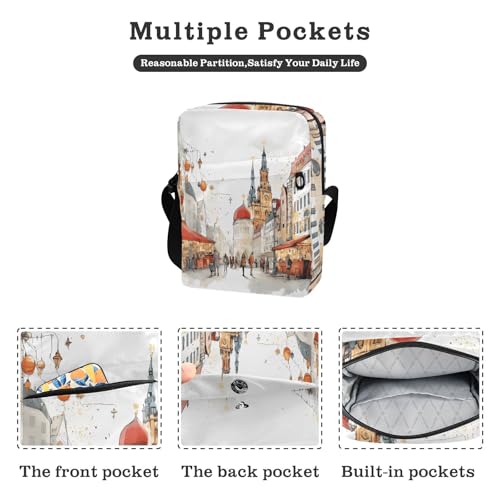 messenger bag Shoulder Bag For Woman Womens Cross Body Purse Adjustable Strap for Casual Casual- Munich Oktoberfest Beer Castle2