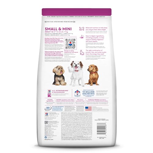Hill's Science Diet Perfect Digestion, Adult 1-6, Small & Mini Breeds Digestive Support, Dry Dog Food, Chicken & Brown Rice, 3.5 lb Bag - Image 3